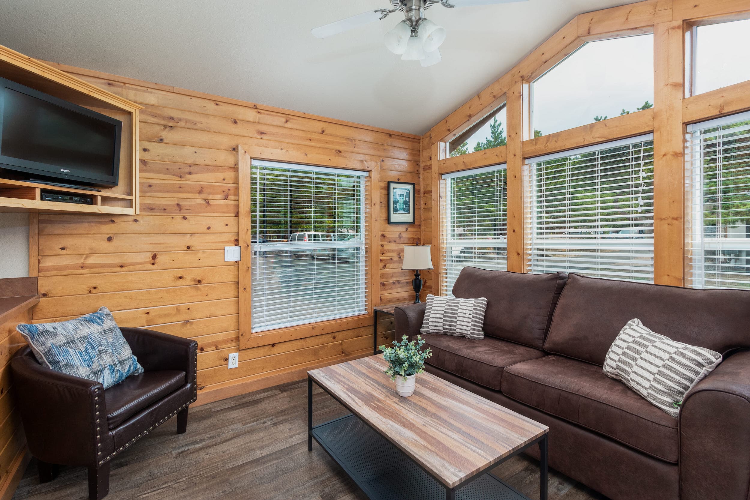 Accommodation interior at Hart's Camp, Pacific City, OR