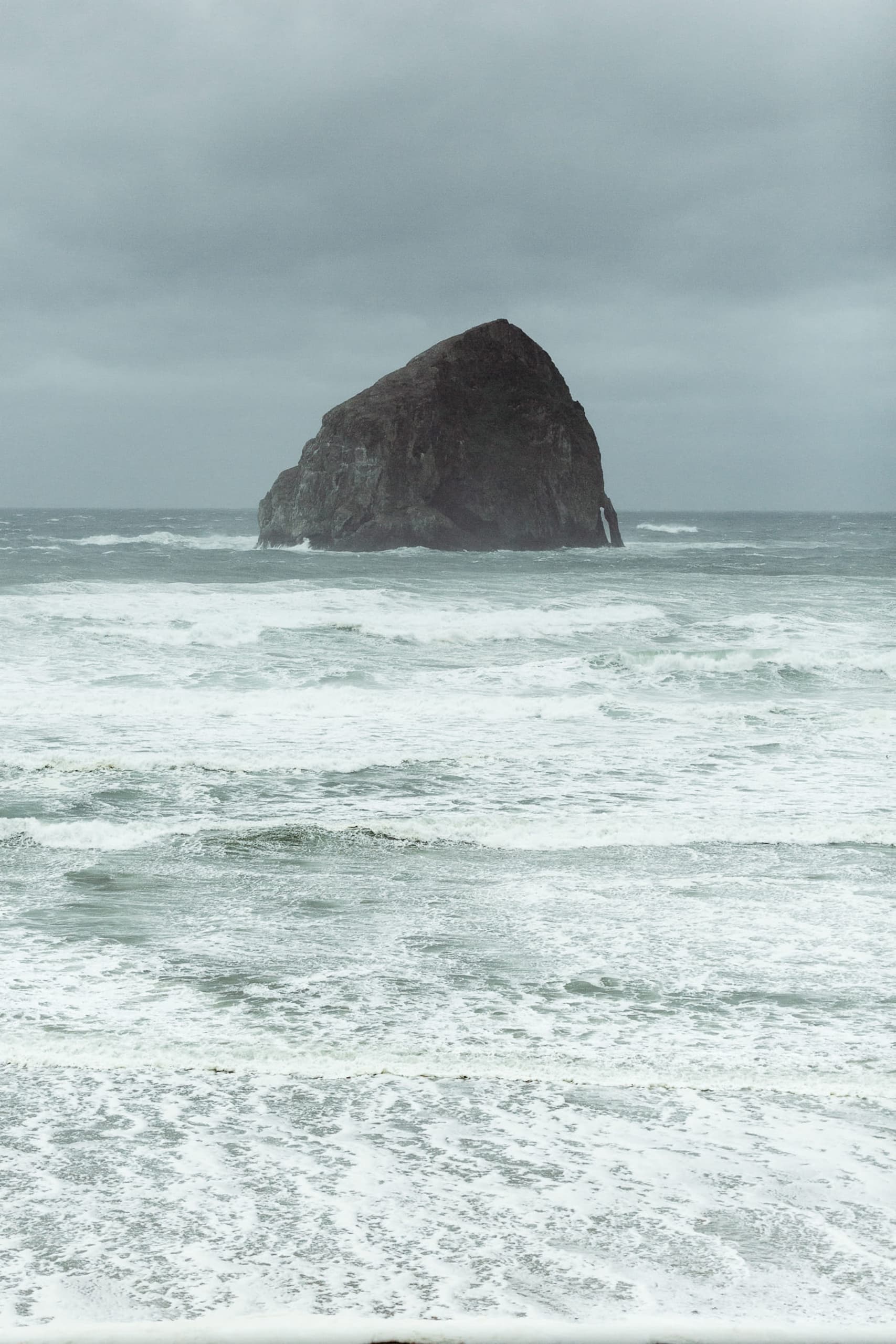 The ocean during the winter near Harts Camp