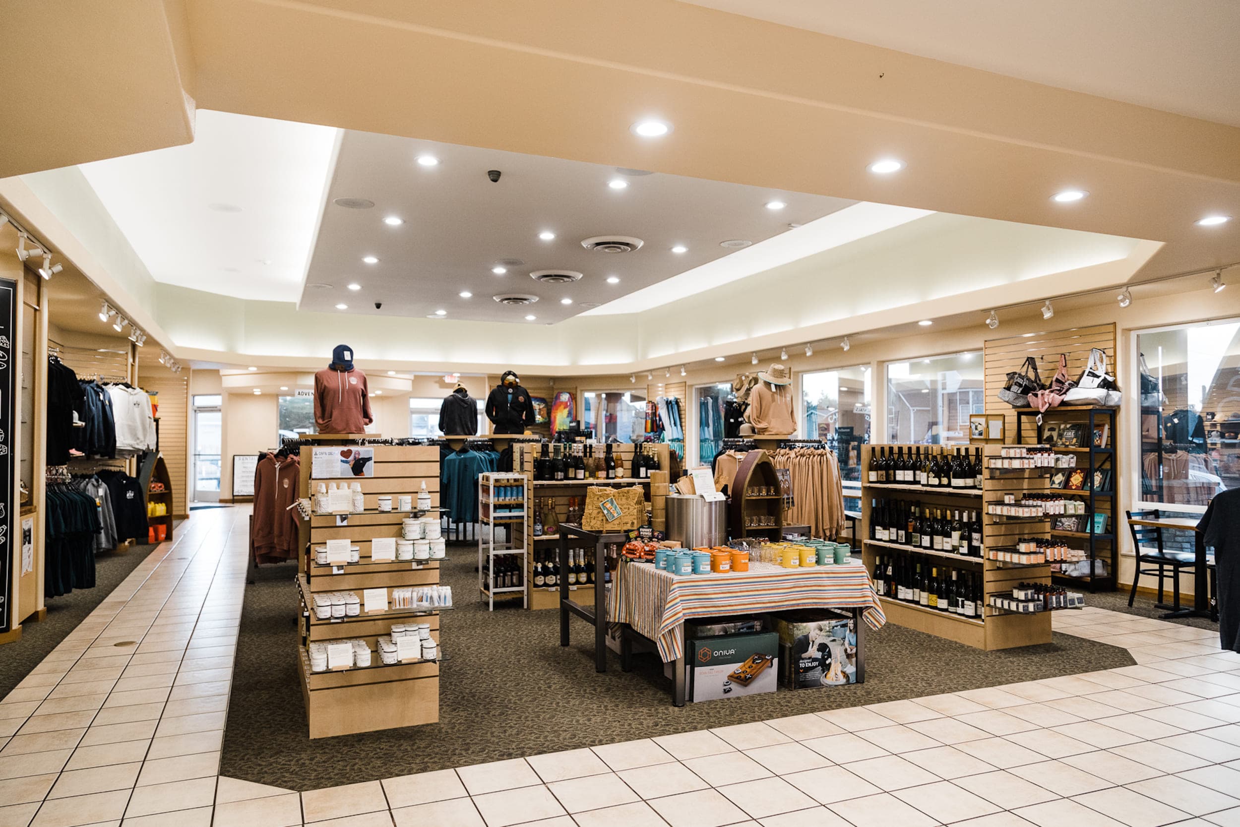 the interior of a gift shop
