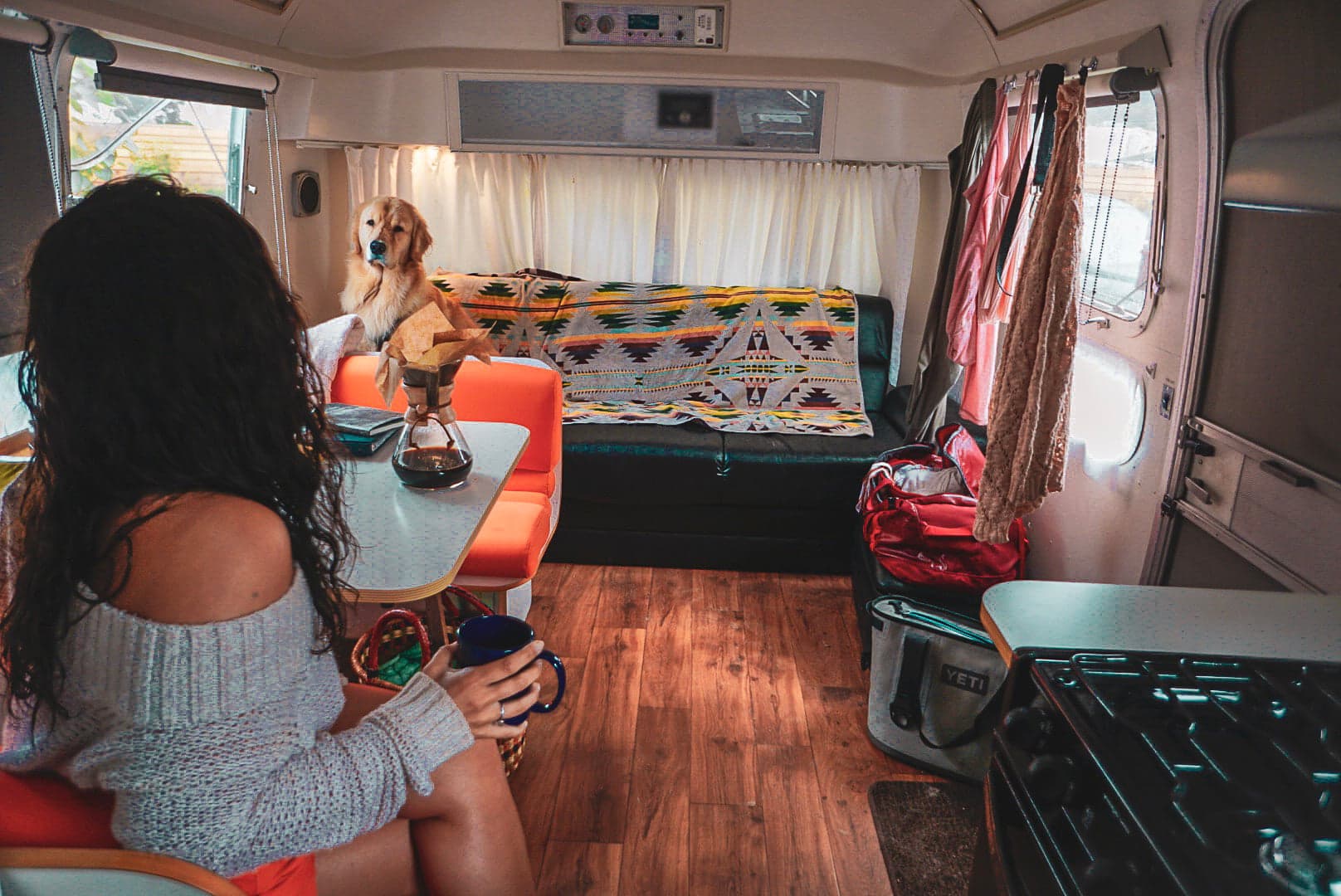 RV With A Dog Inside