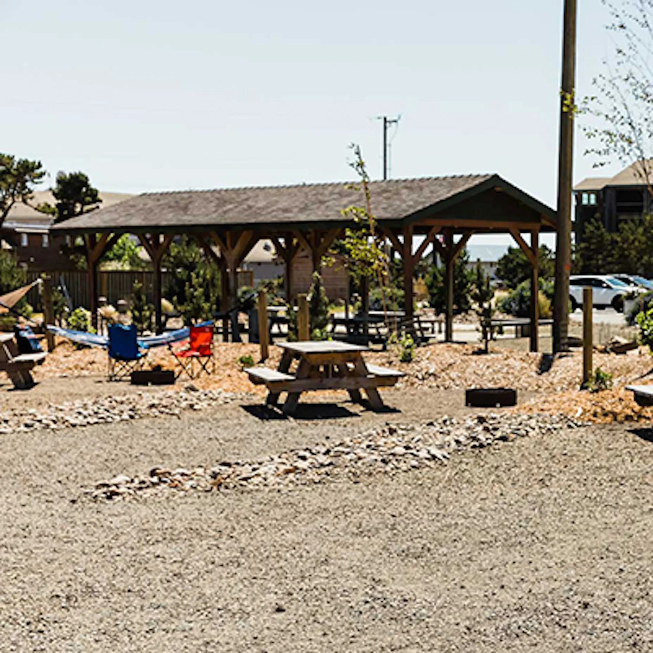 Van Site at Hart's Camp in Pacific City, Oregon.