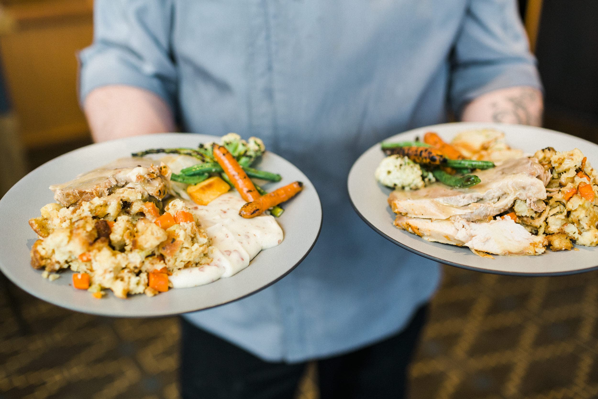 Thanksgiving dinner served at Meridian Restaurant & Bar in Pacific City.