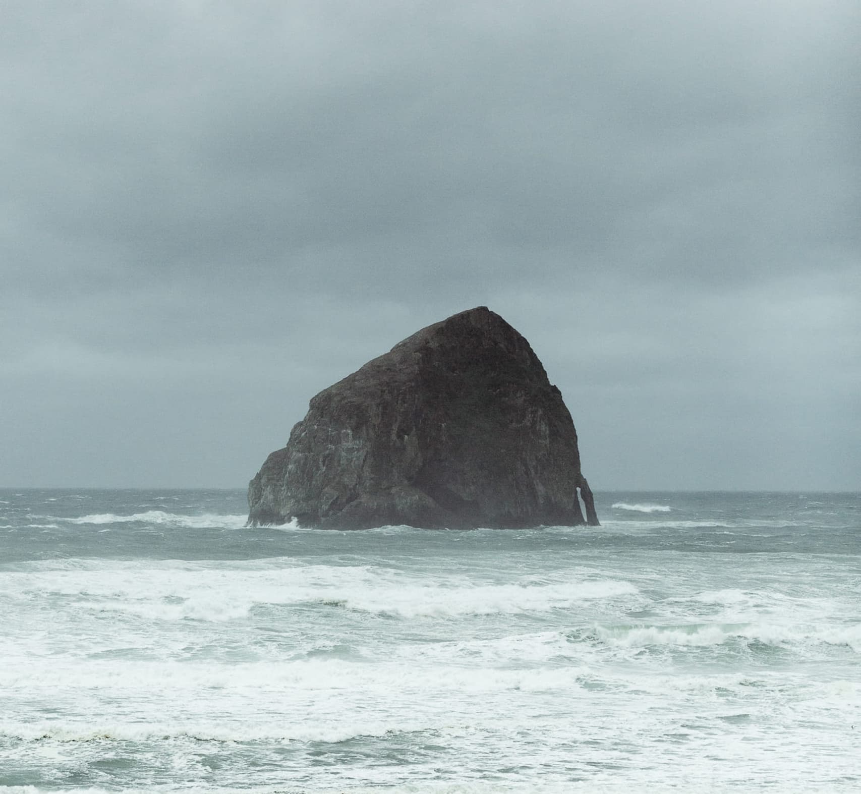 The ocean during the winter near Harts Camp